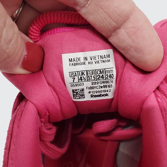 Big Girls Cardi B Classic Leather V2 Casual Sneakers Women's Size 7 - Picture 6 of 10